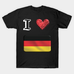 I love Flag from German T-Shirt